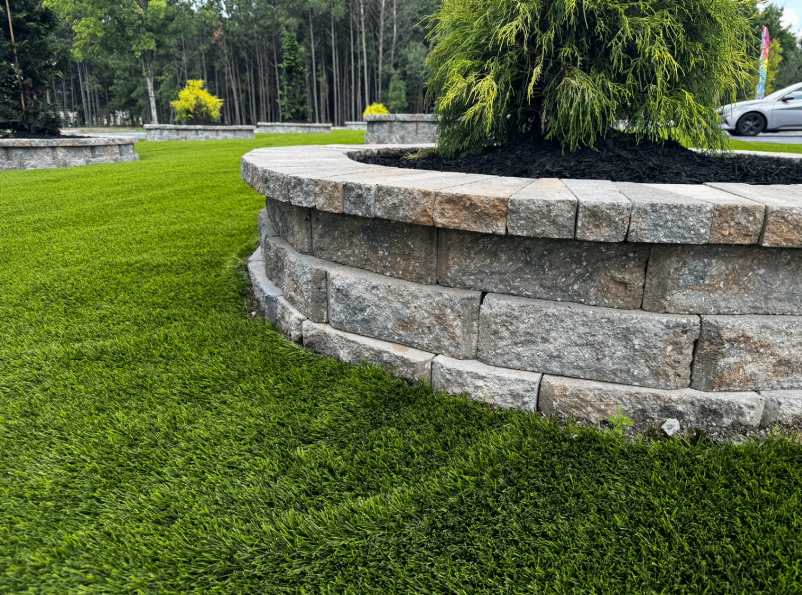 Artificial turf installation project 2 in West Georgia