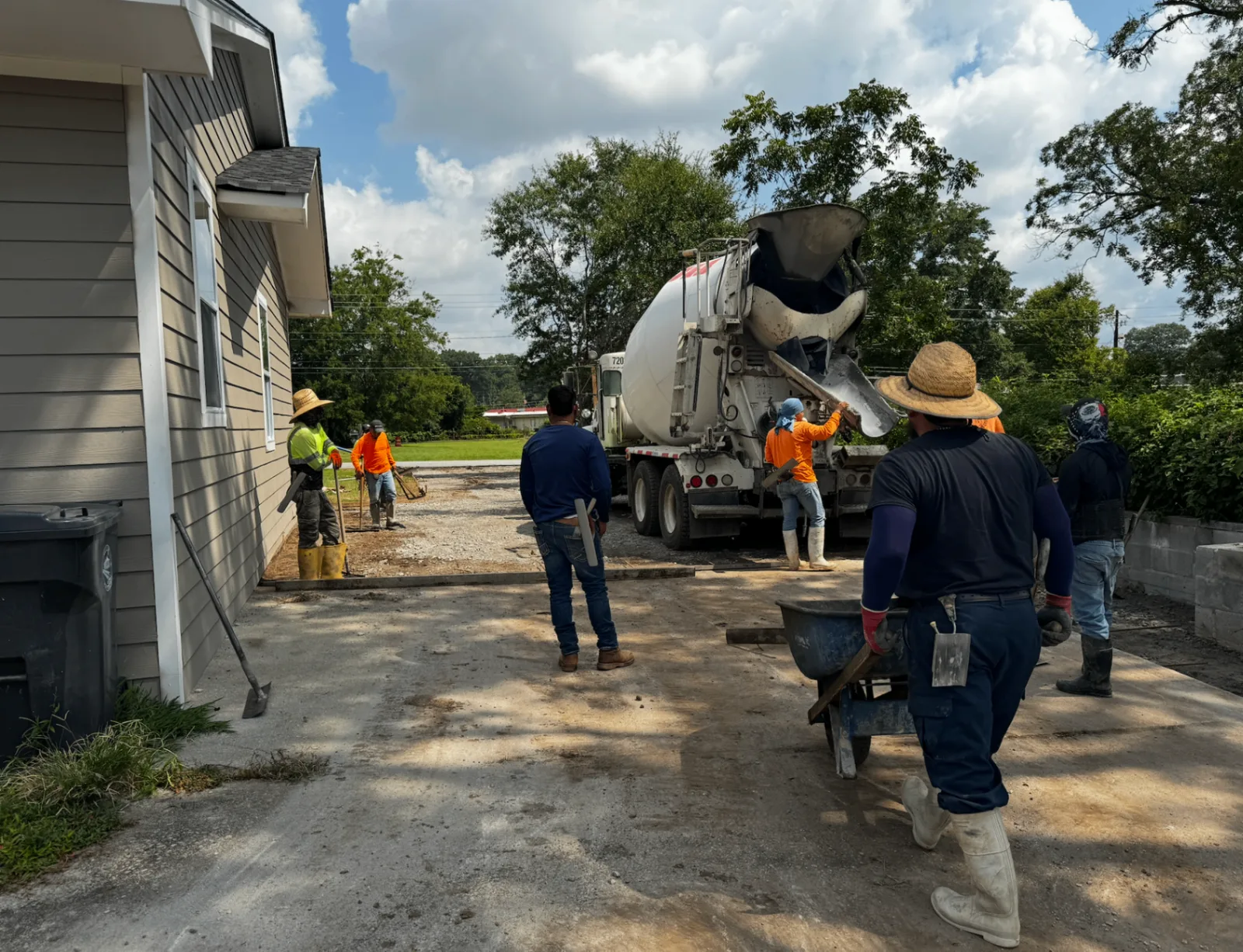 Concrete driveway project 1 in West Georgia