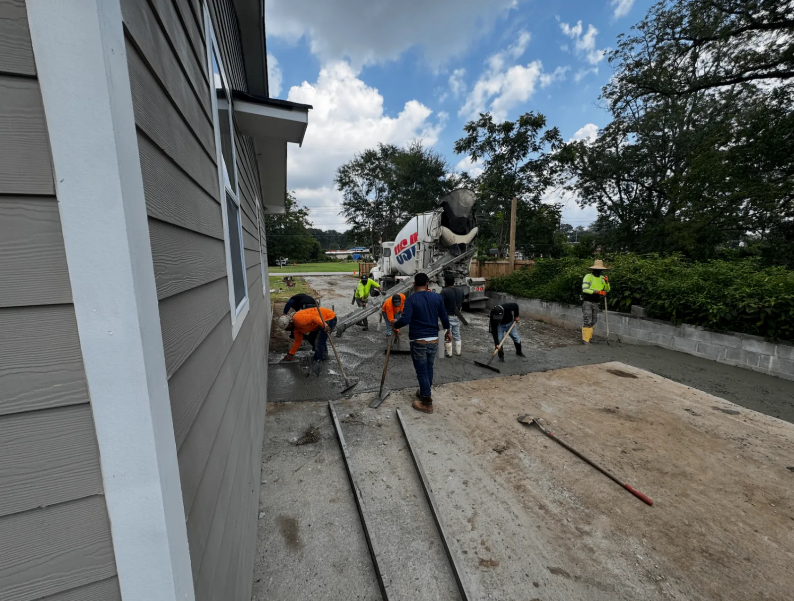 Concrete driveway project 3 in West Georgia