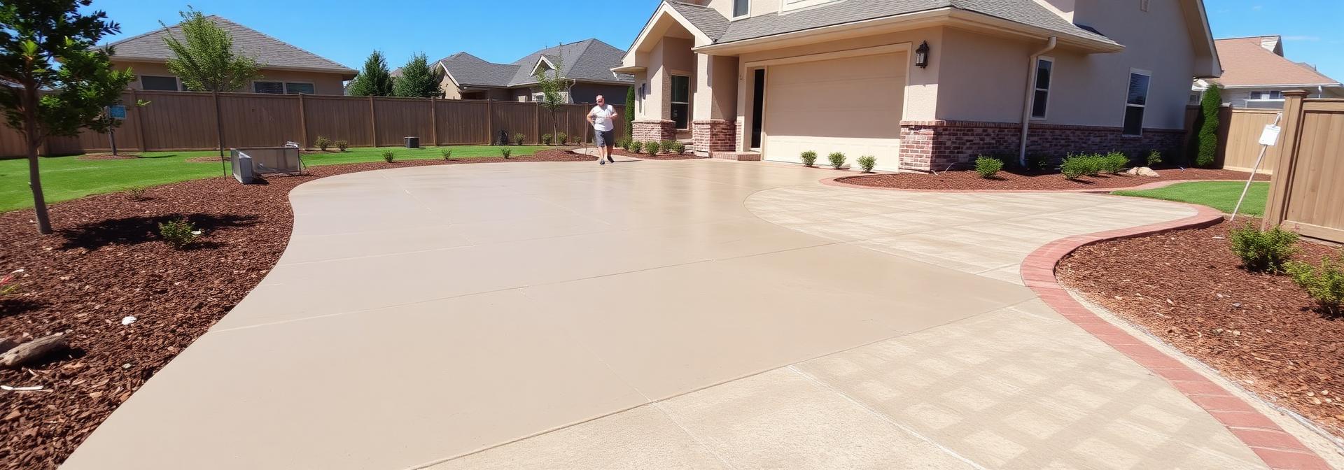 Professional concrete driveway installation in Carrollton, Georgia