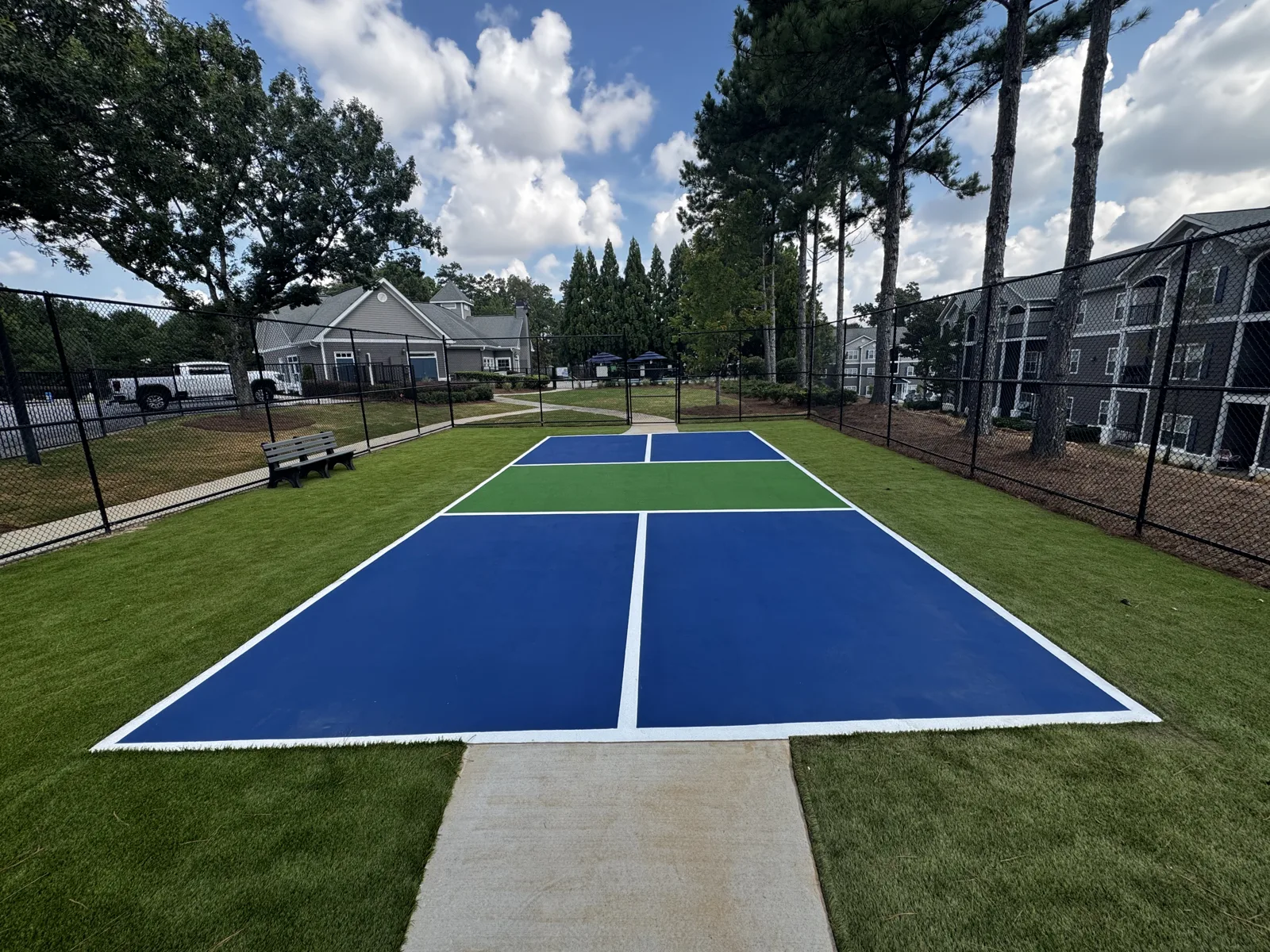 Completed pickleball court project 1
