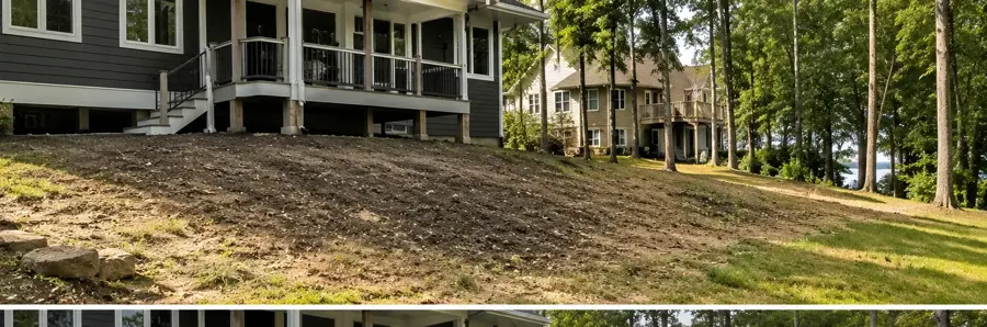 Before — Retaining Wall — Replacement